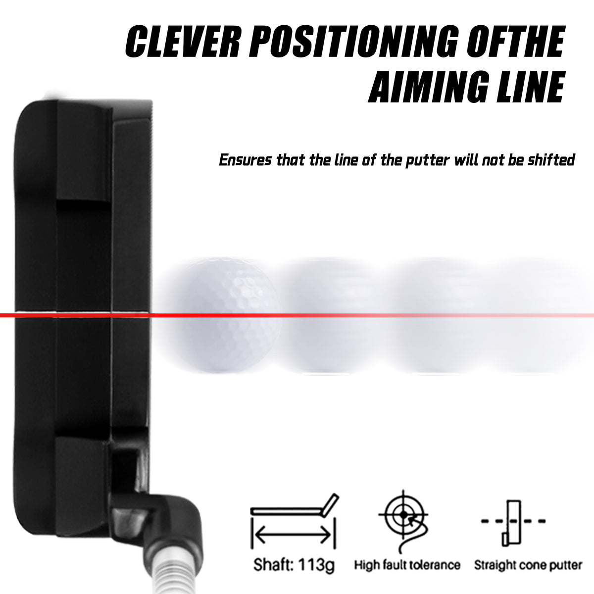 YB-012P Men's Left-Handed Putter