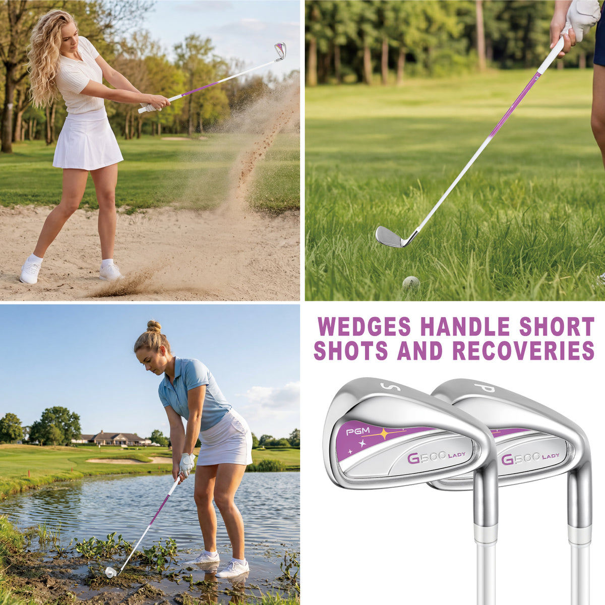 G500 Women's Golf Clubs Full Set#Purple