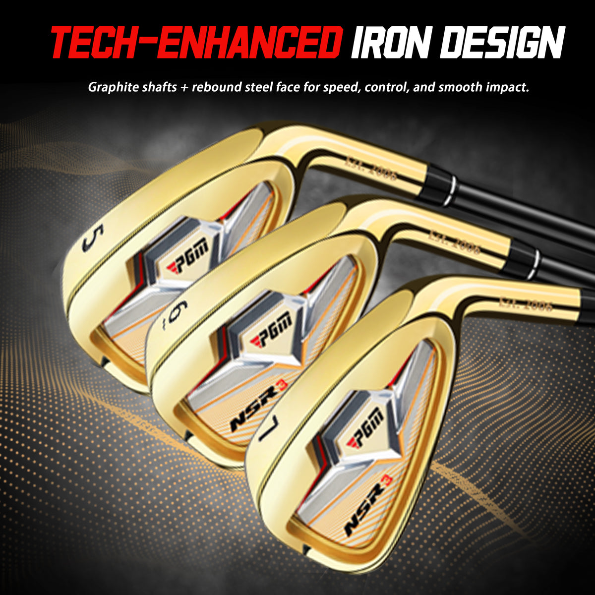 NSR III Golf Irons Set 5-SW#Gold
