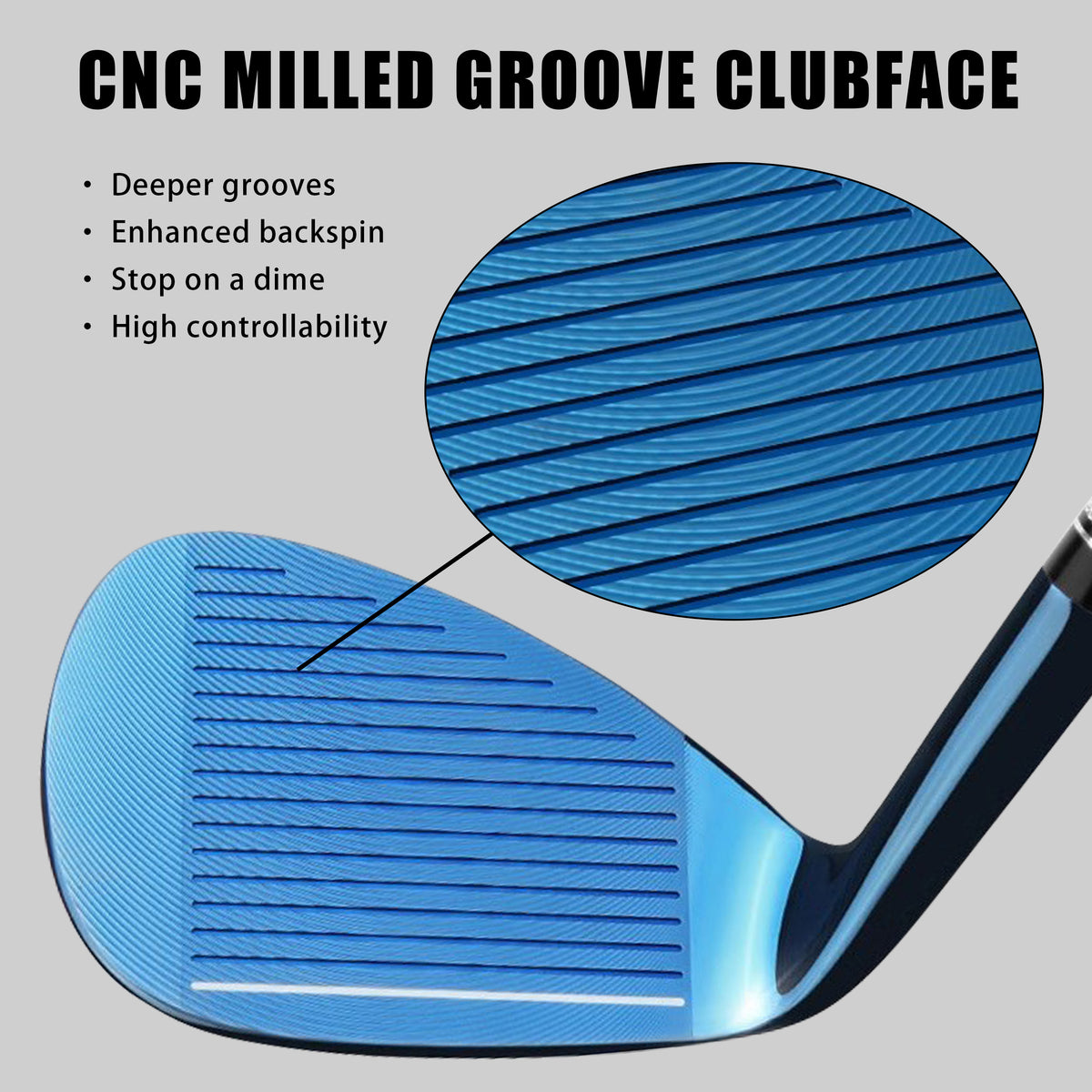 X-Large Golf Wedges for Men & Women - 56/60 Degree#Blue