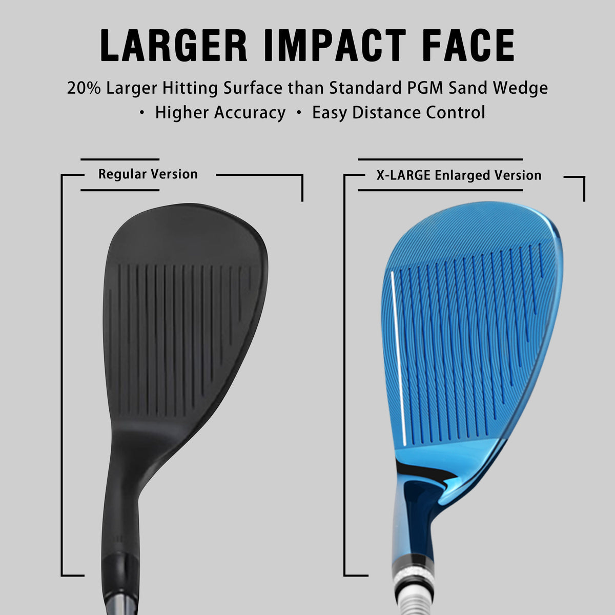 X-Large Golf Wedges for Men & Women - 56/60 Degree#Blue