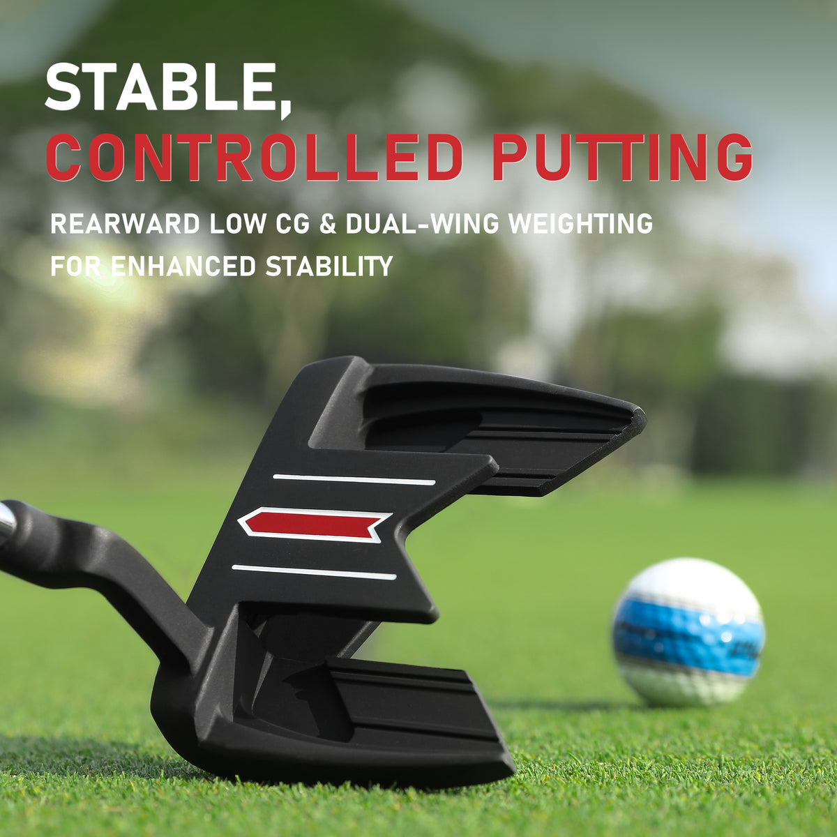 YB8  Mallet Golf Putter#Black