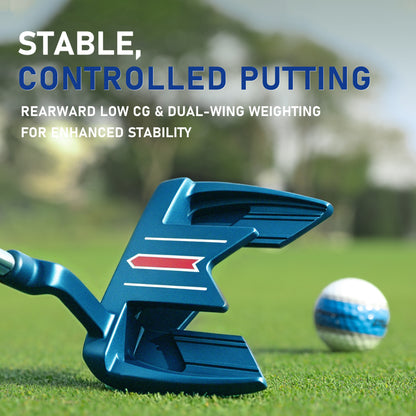 YB8  Mallet Golf Putter#Blue