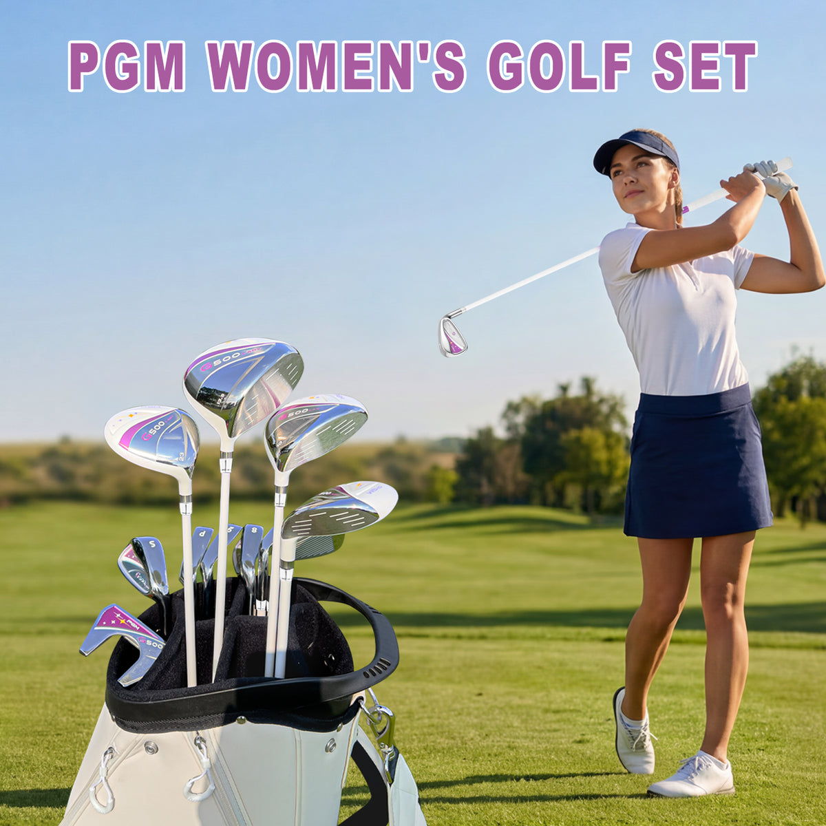 G500 Women's Golf Clubs Full Set#Purple
