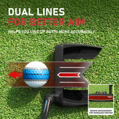 YB8  Mallet Golf Putter#Black