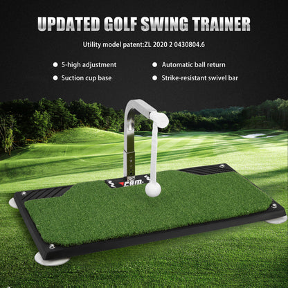 PGM Golf Swing Trainer - Golf Training Equipment with 5 Adjustable Height