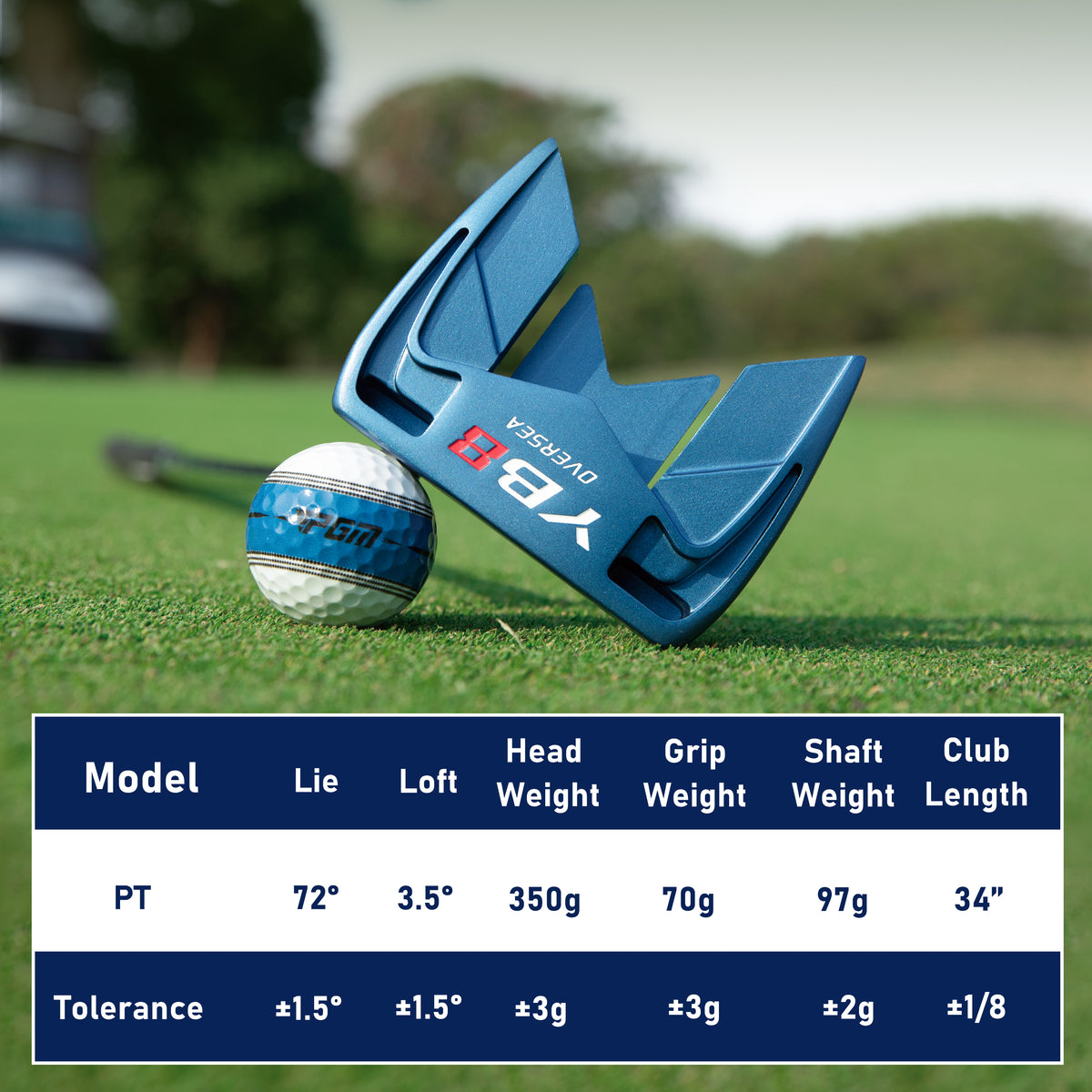 YB8  Mallet Golf Putter#Blue