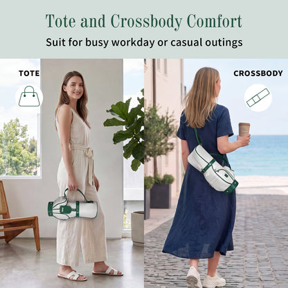 PGM Women Versatile Crossbody and Handbag for Work and Casual Outings#Grey