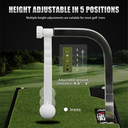 PGM Golf Swing Trainer - Golf Training Equipment with 5 Adjustable Height