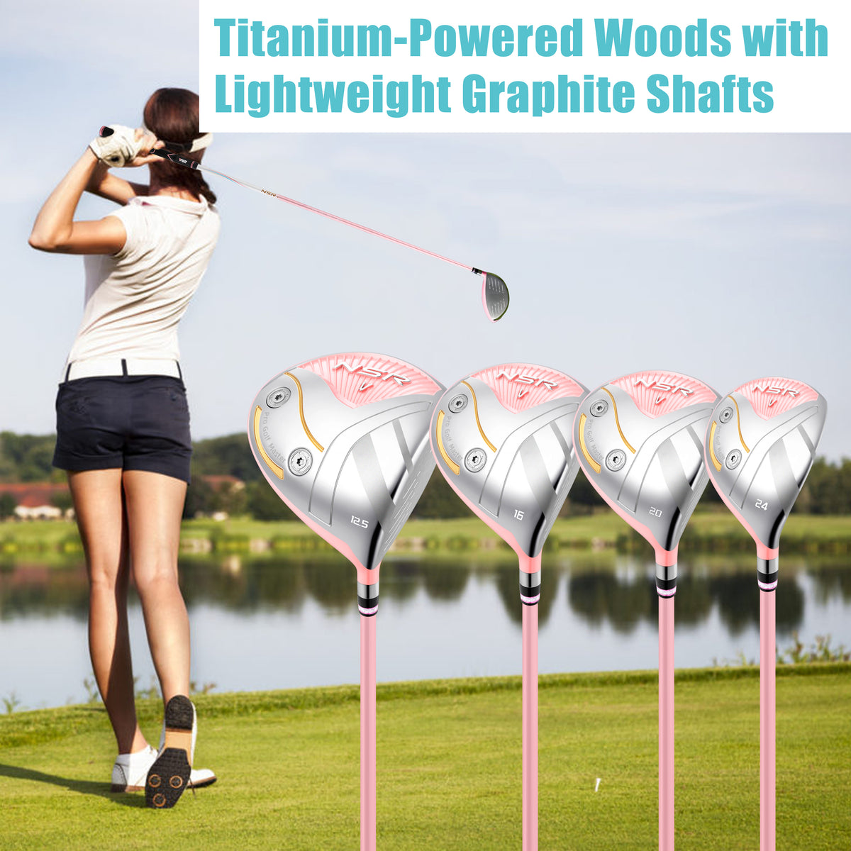 NSR 5 Women's Golf Club Full Set#Pink