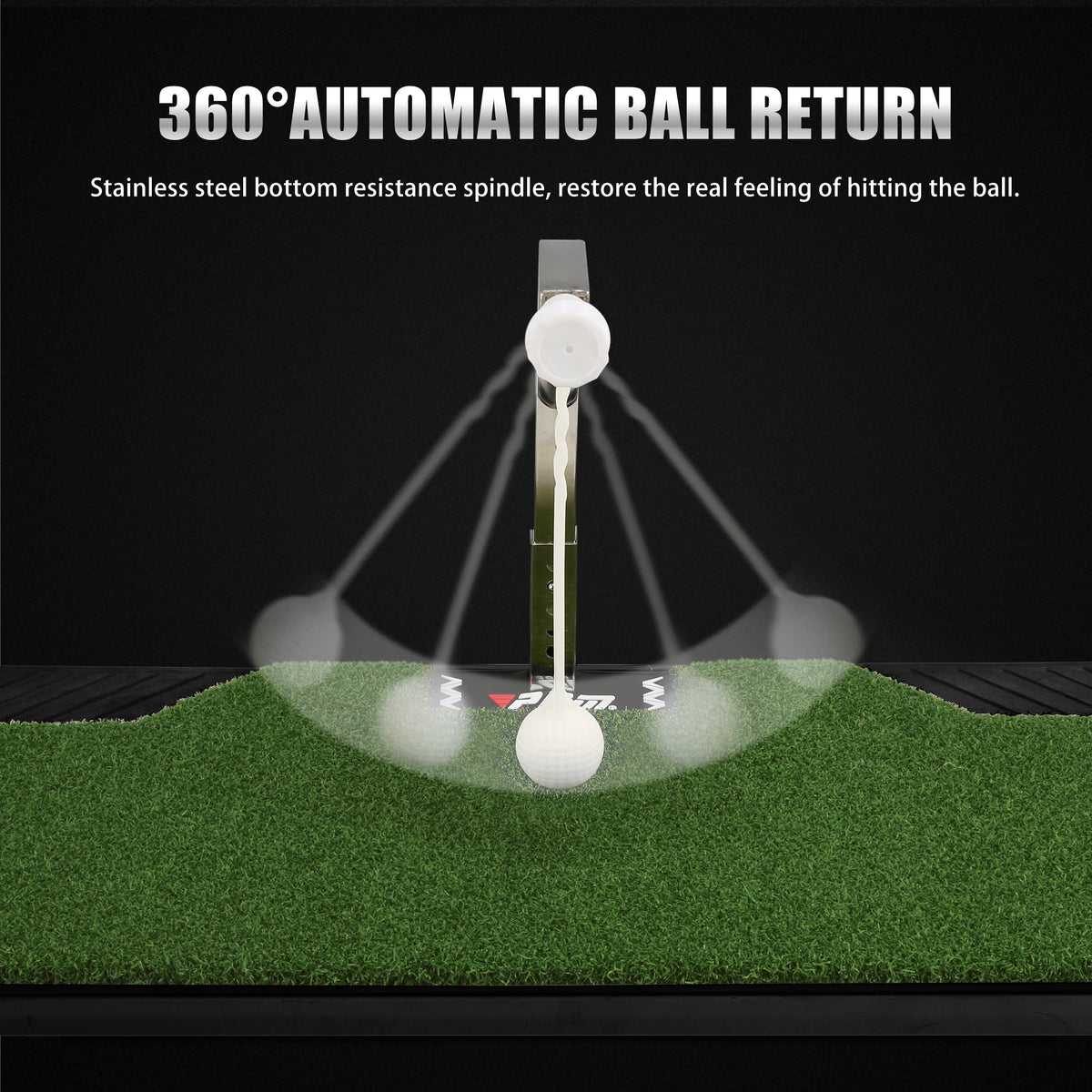 PGM Golf Swing Trainer - Golf Training Equipment with 5 Adjustable Height
