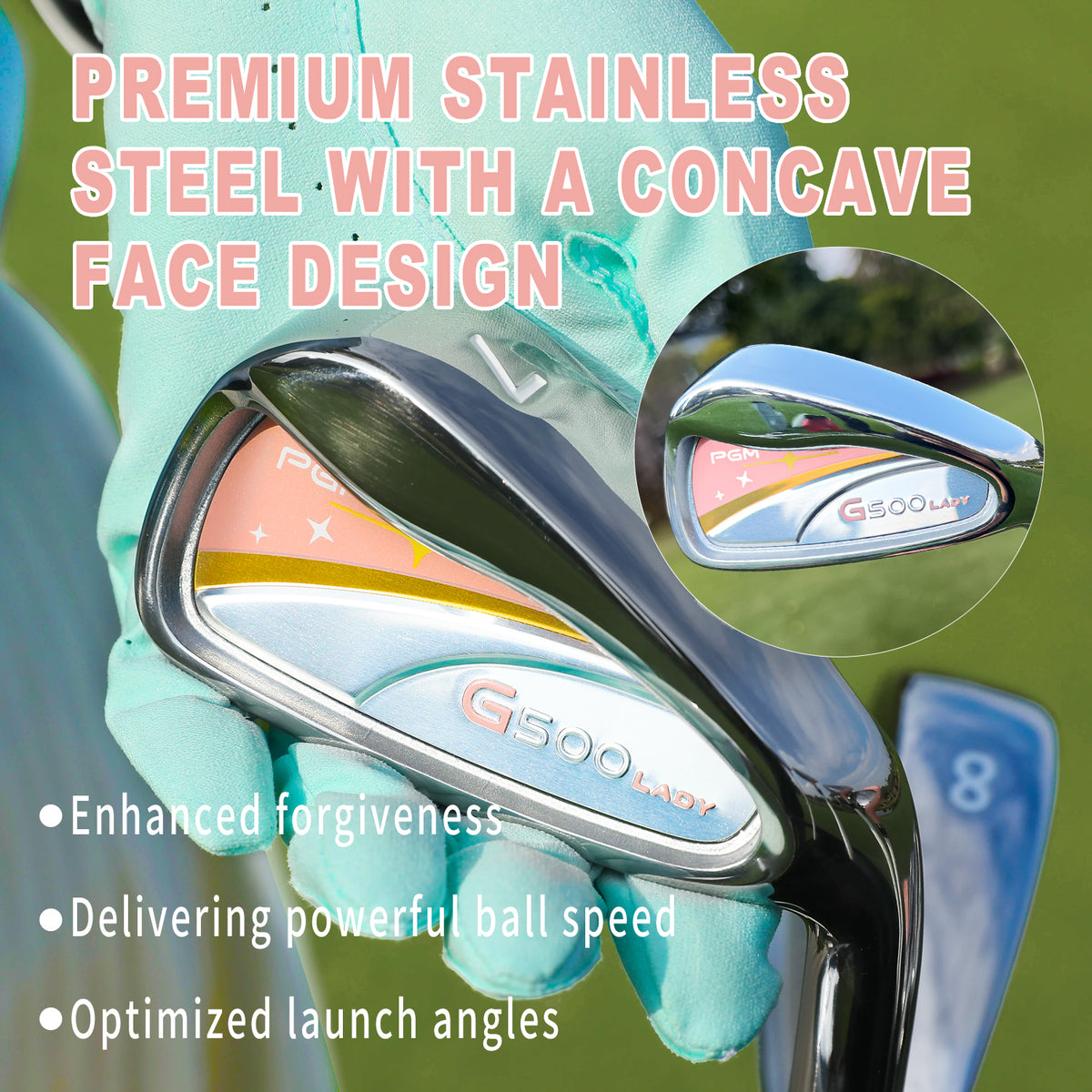 G500 Women's Golf Clubs Full Set#Pink