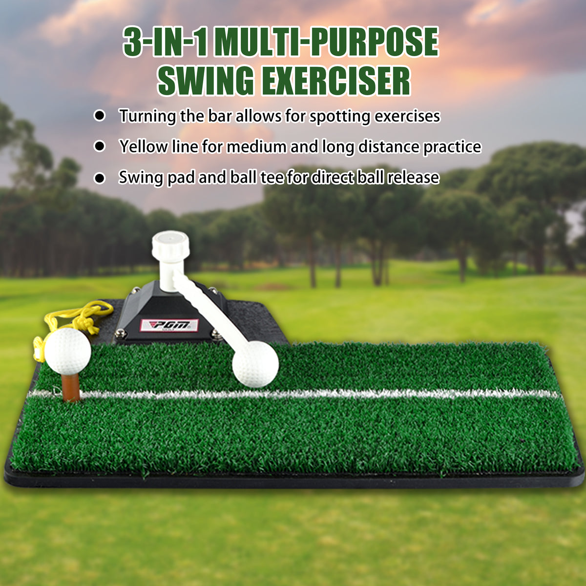Golf Swing Trainer 2.0 - Adjustable Height Golf Training Equipment
