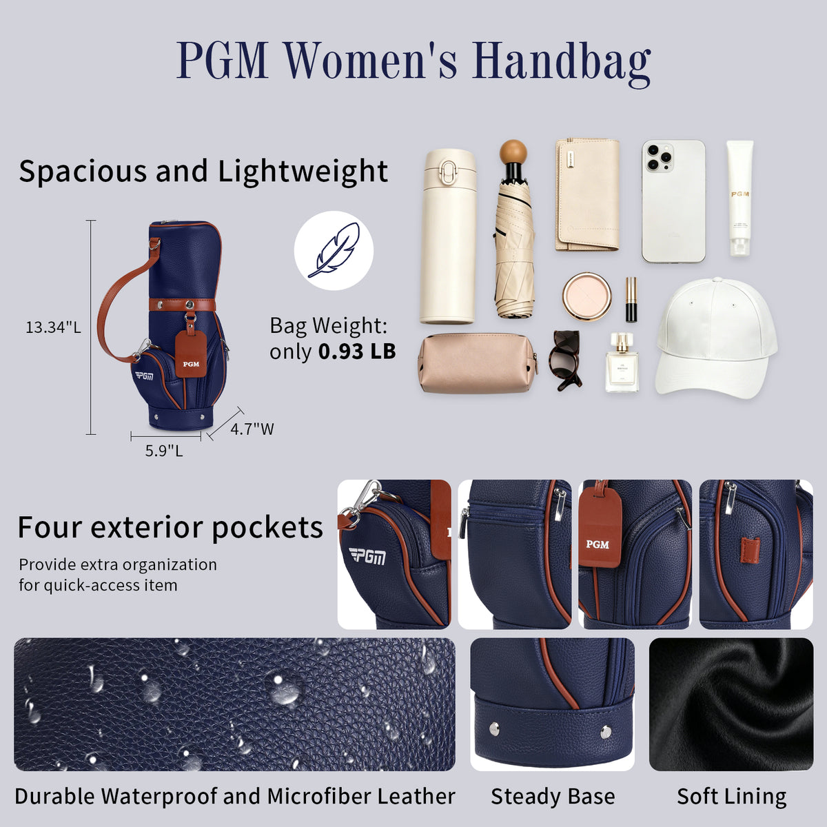 PGM Women Versatile Crossbody and Handbag for Work and Casual Outings#Blue