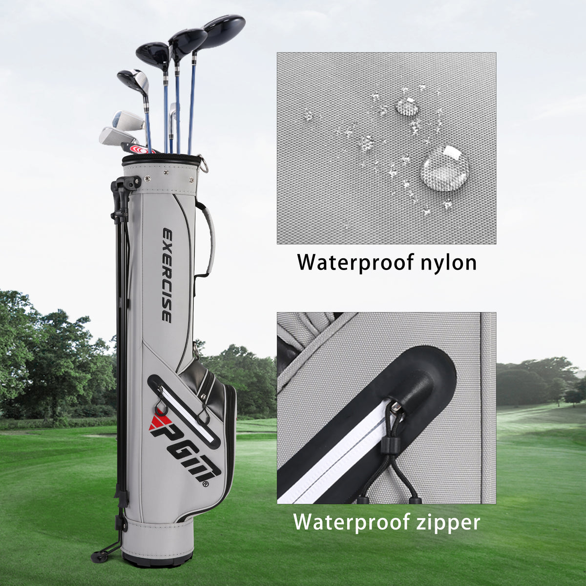 Sunday Golf Stand Bag for Men & Women#Grey