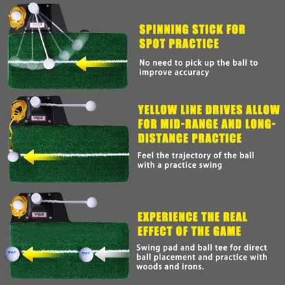 Golf Swing Trainer 2.0 - Adjustable Height Golf Training Equipment