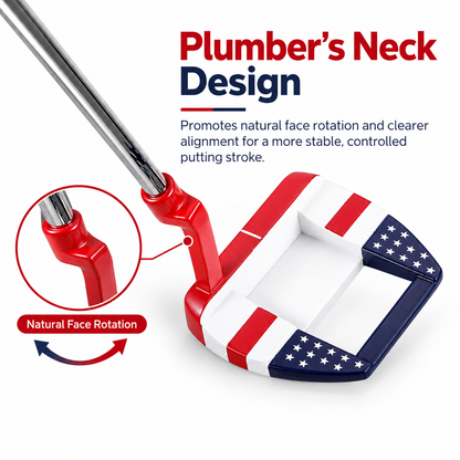 Old Glory Mallet Golf Putter
