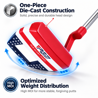 Old Glory Mallet Golf Putter