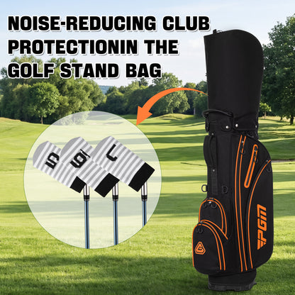PGM 10 Pcs Golf Head Covers for Iron Club Set with Marked#Grey