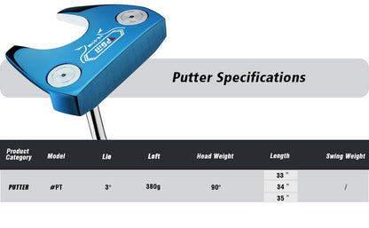 YB-011M CNC‑Milled Low‑CG Golf Putter#Blue