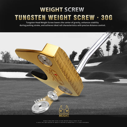YB-011M CNC‑Milled Low‑CG Golf Putter#Gold