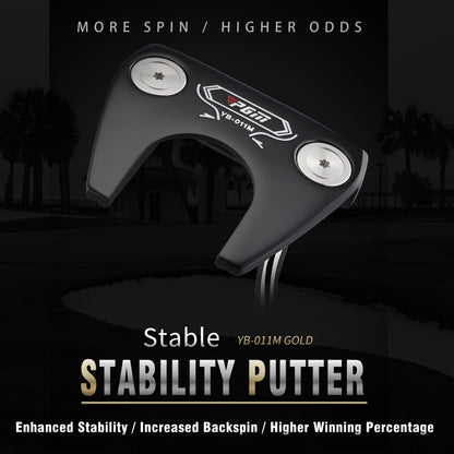YB-011M CNC‑Milled Low‑CG Golf Putter#Black