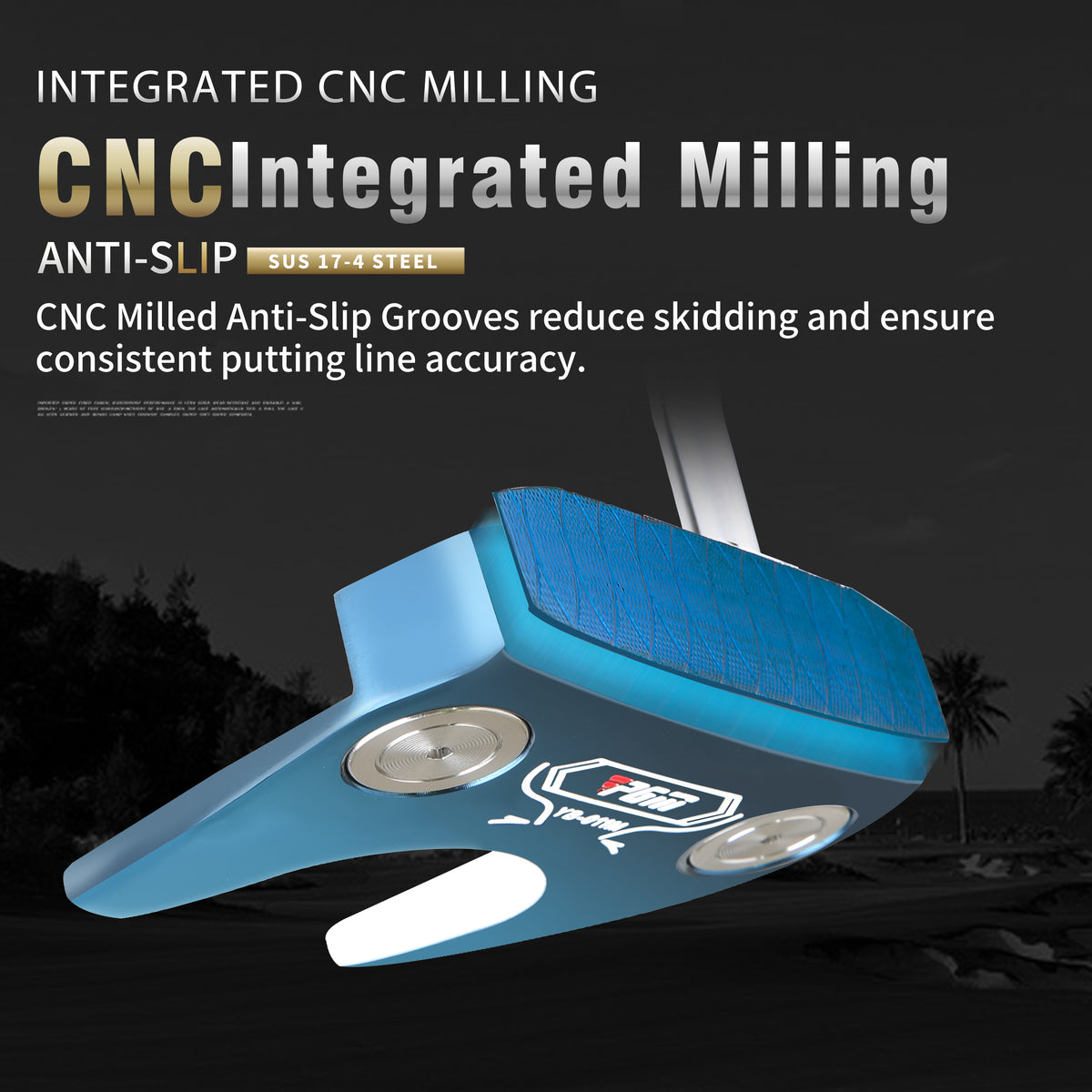 YB-011M CNC‑Milled Low‑CG Golf Putter#Blue
