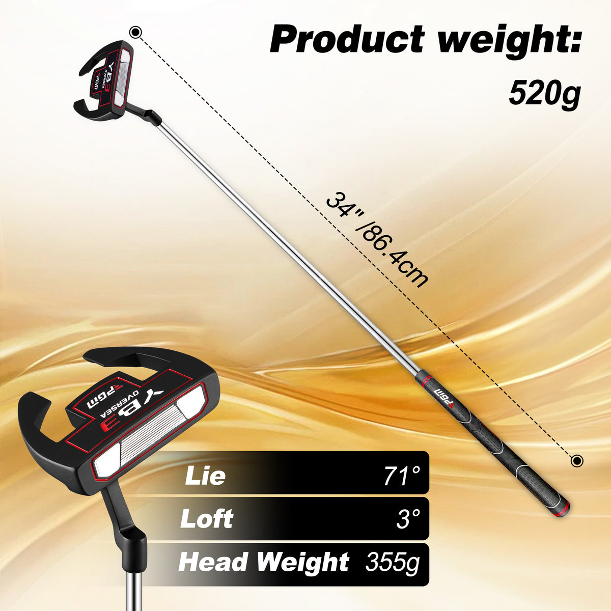 YB3 Mallet Golf Putter