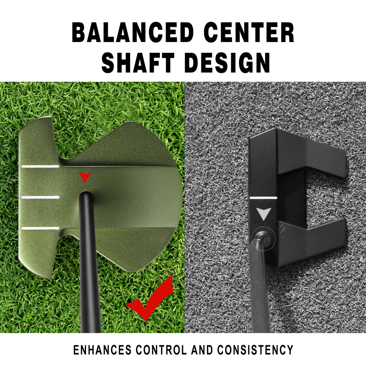 Zero Torque Putter#Green