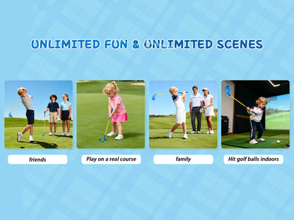 Toddler & Kids Golf Club Set#Blue