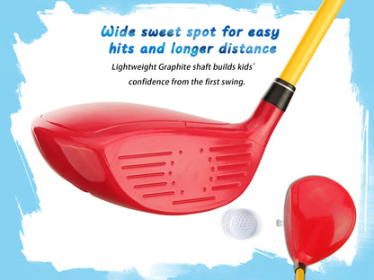 Toddler & Kids Golf Club Set#Red