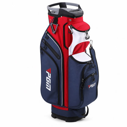 PGM Golf Cart Bag, 14-Way Divider with Club Lock System, Waterproof